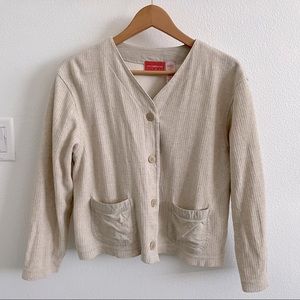 VTG Liz Claiborne Oat Cardigan
